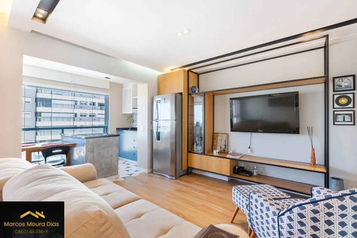 Imagem Apartamento Mobiliado à venda com 1 dormitório e 1 vaga na Vila Leopoldina - Portaria 24 hs, Edifício com Lazer e Gerador