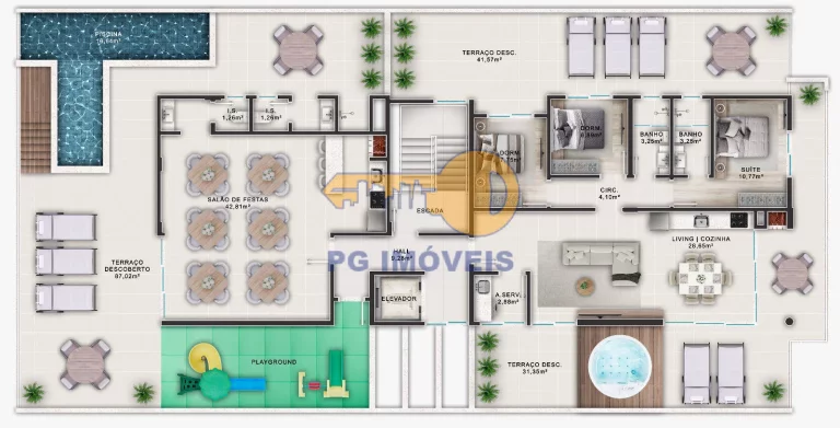 Imagem APARTAMENTOS E COBERTURAS NO OCEAN LIFE A 150M DO MAR
