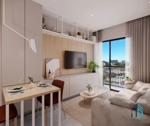 Imagem Apartamentos empreendimento novo, 01 e 02 quartos + studios Alto da Gloria em Curitiba PR