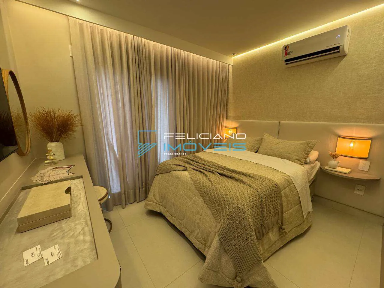 Imagem Apartamento com 2 quartos, Guilhermina, Praia Grande - R$ 905 mil, Cod: 6855