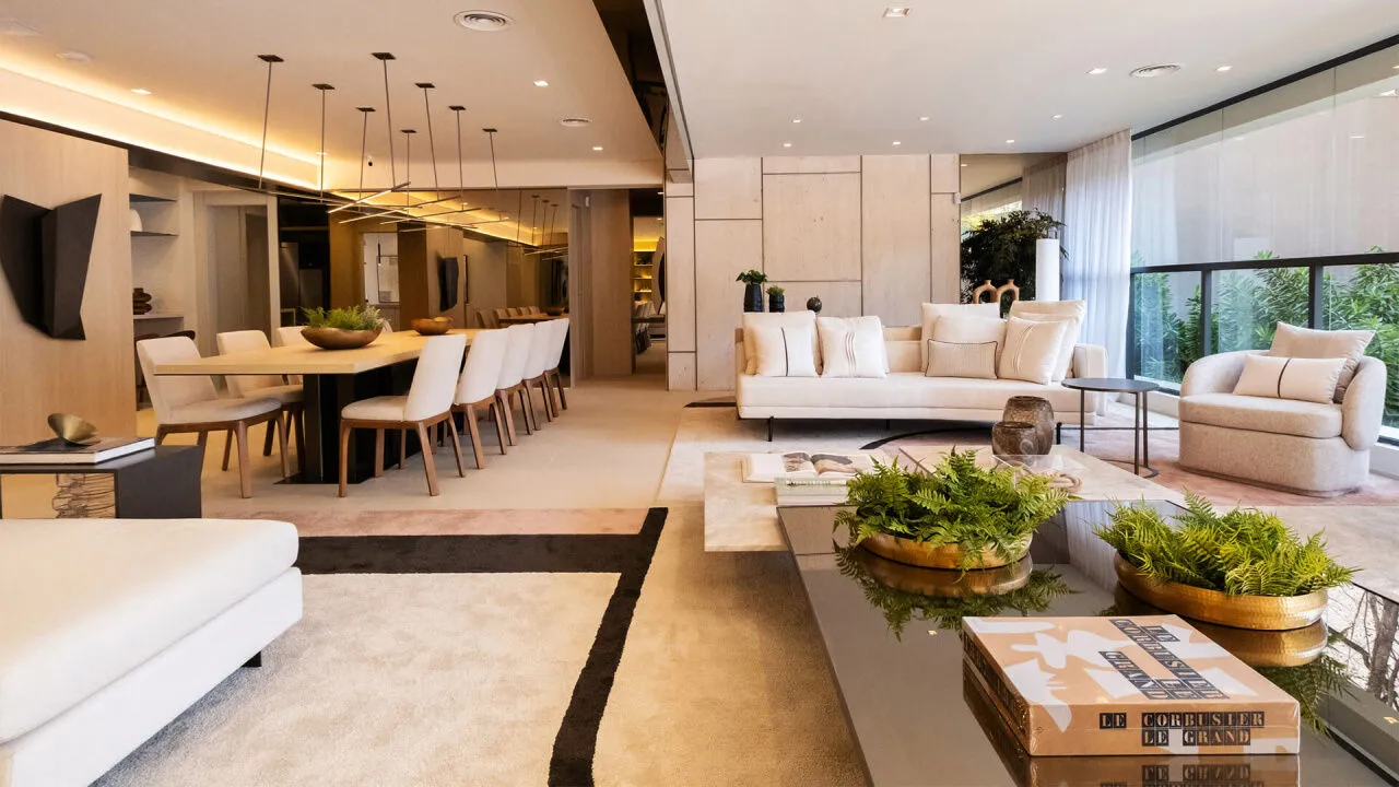 Imagem Apartamento com 262m², 4 Suítes e 4 vagas Double View e Vista Panorâmica em um Novo Ícone de Luxo