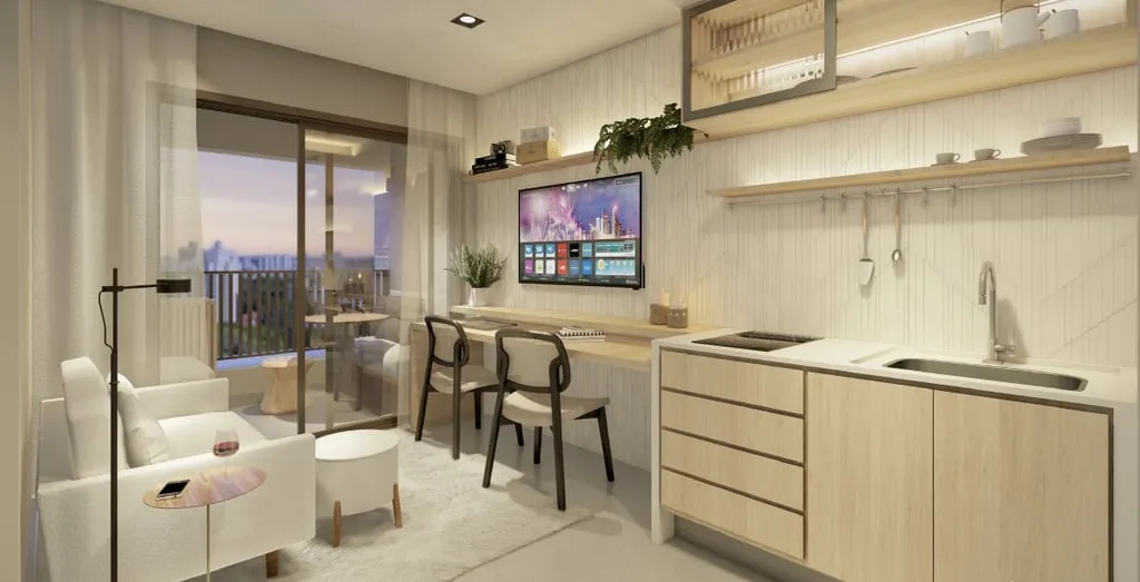 Imagem Com um conceito contemporâneo, o projeto arquitetônico do Walk Bittencourt combina design e requin...