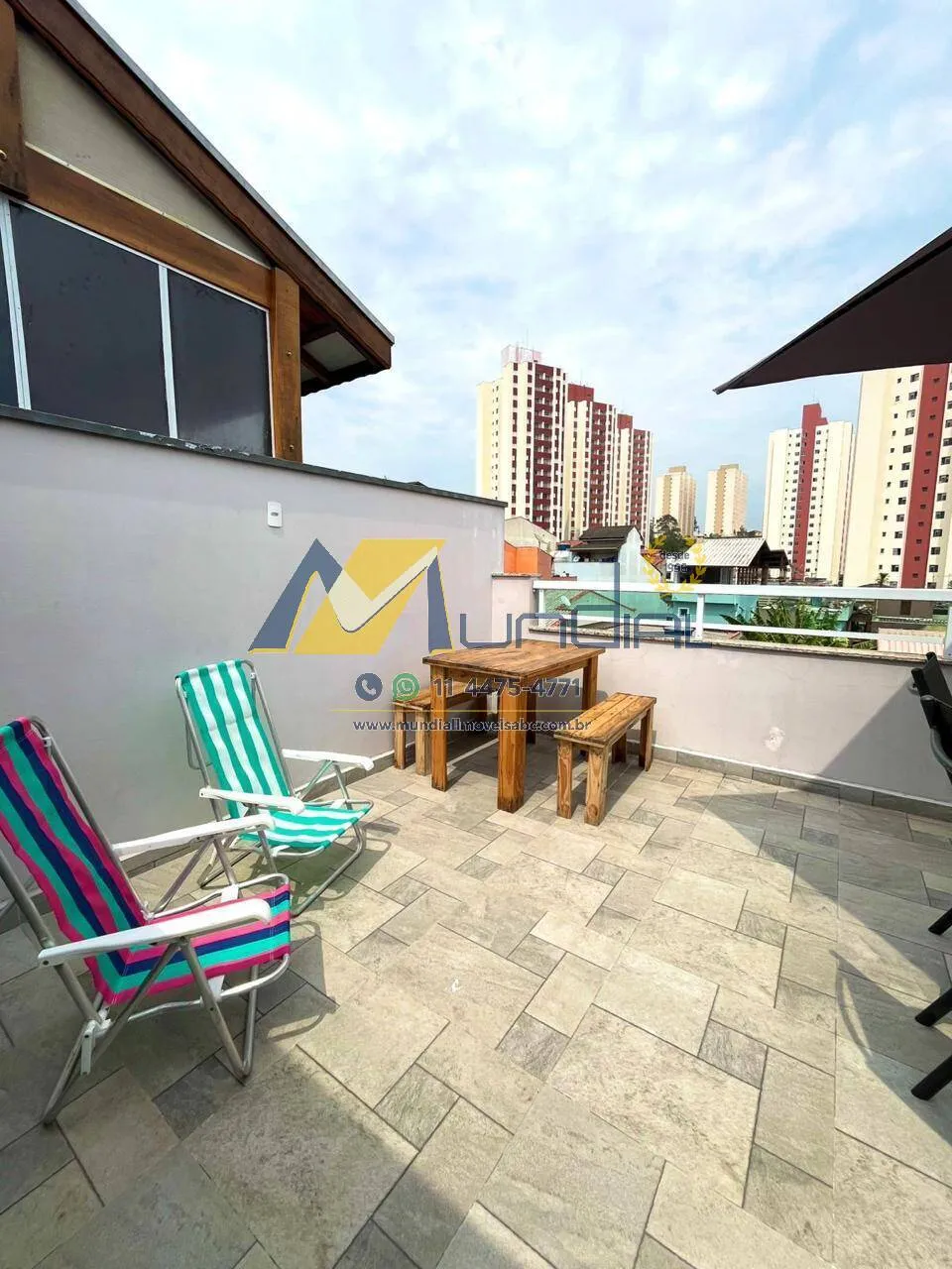 Imagem Cobertura Mobiliada para Locação com 91 m² e Área Gourmet em Santo André