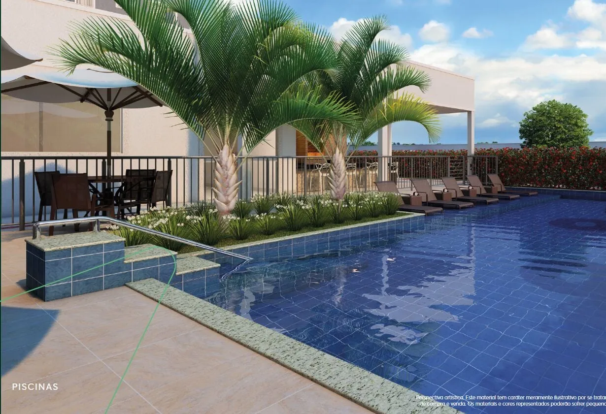 Imagem Apto Padrão - 46.32 m²- 2 quartos - 1 suite - em Ponta de Campina, Cabedelo/PB