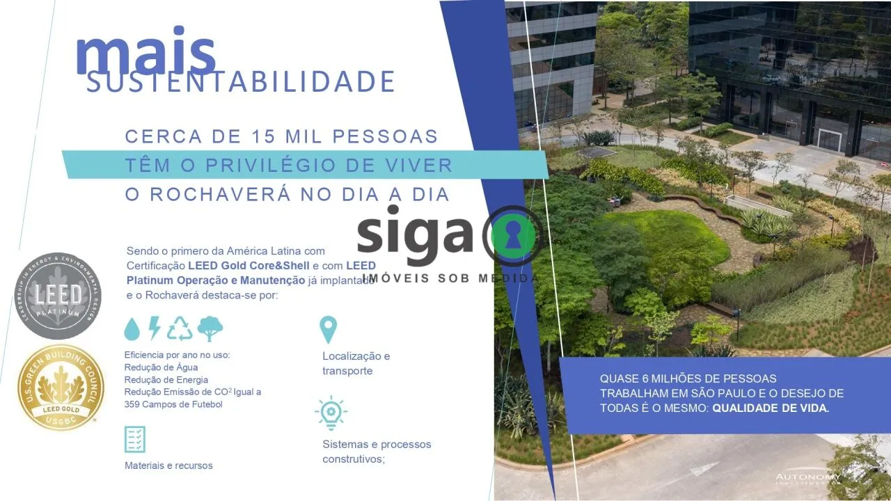 Imagem CONJUNTO COMERCIAL 759M² PARA LOCAÇÃO NO ROCHAVERA COPORATE NO BROOKLIN CHUCRI ZAIDAN
