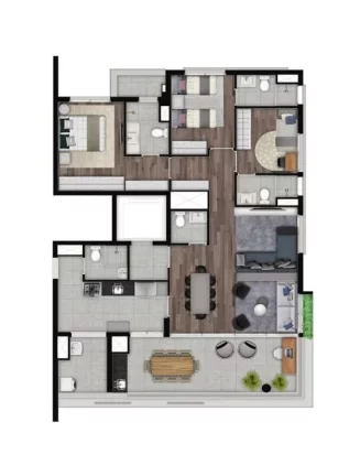 Imagem STUDIOS ALTO PARAÍSO BY YOU - Studio de 26m², localizado a apenas 300m da Estação Paraíso do Metrô!