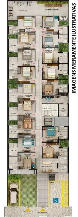 Imagem Flat mobiliado no Bessa com vista mar, piscina e garagem. Excelente para investir ou morar perto da praia.