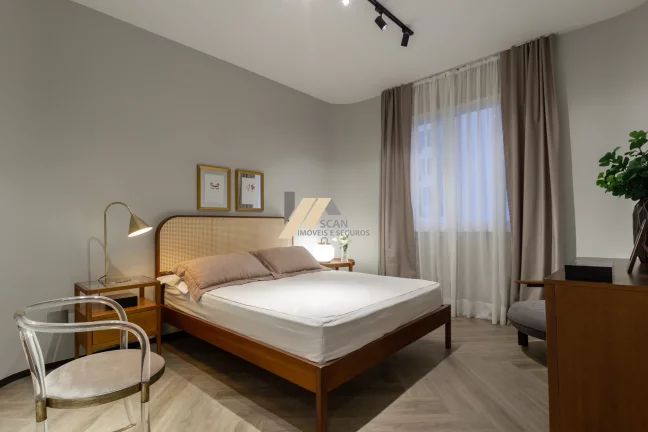 Imagem Apartamento mobiliado para alugar no Cambuí: 3 Quartos, 1 Suíte, 4 Banheiros, 1 Vaga de Garagem, 180m² - Campinas-SP