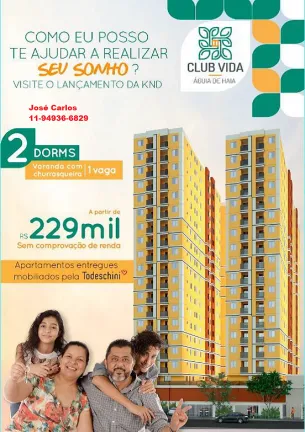 Foto do imóvel Apartamento com 2 Quartos à Venda, 45 m² em Jardim São Nicolau - São Paulo