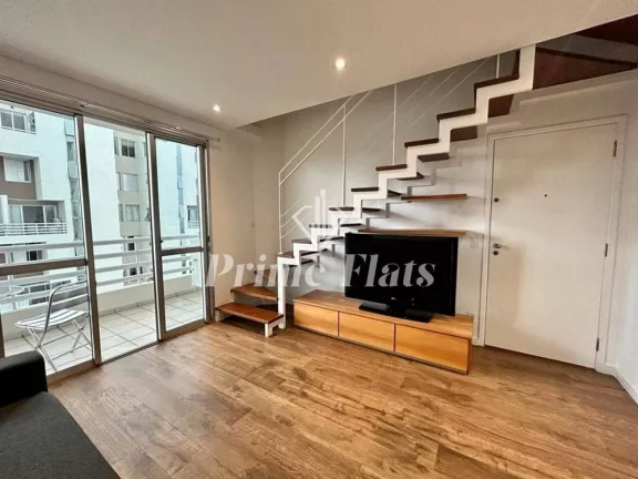 Imagem Flat disponível para venda no Twin Towers Ibirapuera, com 74m², 2 dormitórios e 2 vagas de garagem