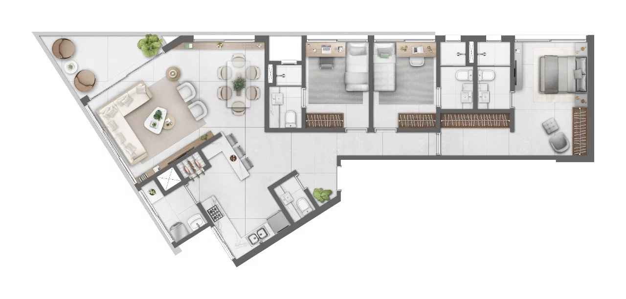 Imagem Apartamento 2 quartos sendo 2 suítes para venda no bairro Centro em Torres