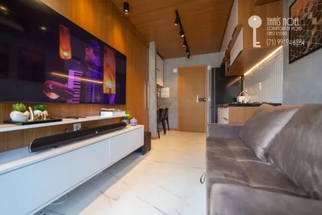 Imagem ALUGUEL RESIDENCIAL - LINDO FLAT MOBILIADO E DECORADO NO SMART FAROL DA BARRA, PRÉDIO NOVÍSSIMO E COMPLETO