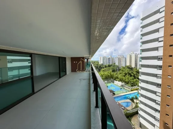 Imagem Apartamento de alto padrão com 4 suítes e varandão gourmet em Alphaville I, Salvador-BA 205m² 4 quartos 6 banheiros