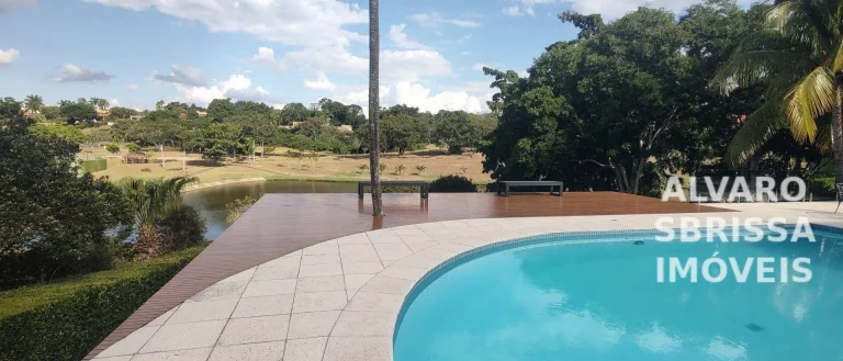 Imagem JÁ FOI VENDIDO - Casa luxuosa com 5 suítes, mobiliada e climatizada, de fundo para o lago do Condomínio Fazenda Vila Real de Itu SP
