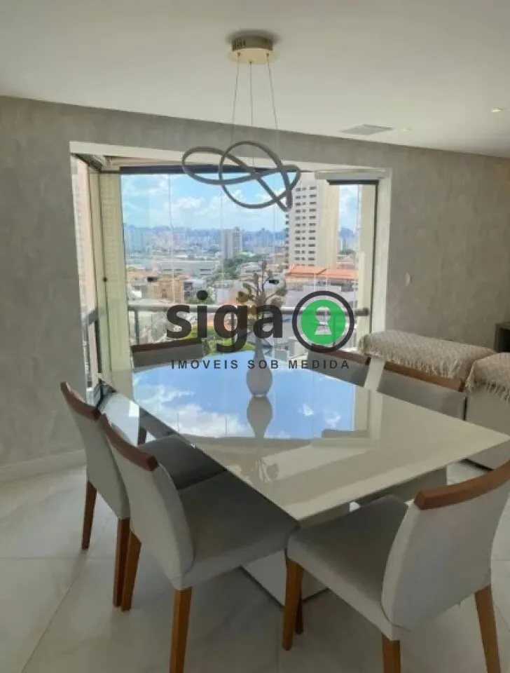Imagem Apartamento reformado no Parque da Mooca com 156 m², 2 suítes e 3 vagas fixas