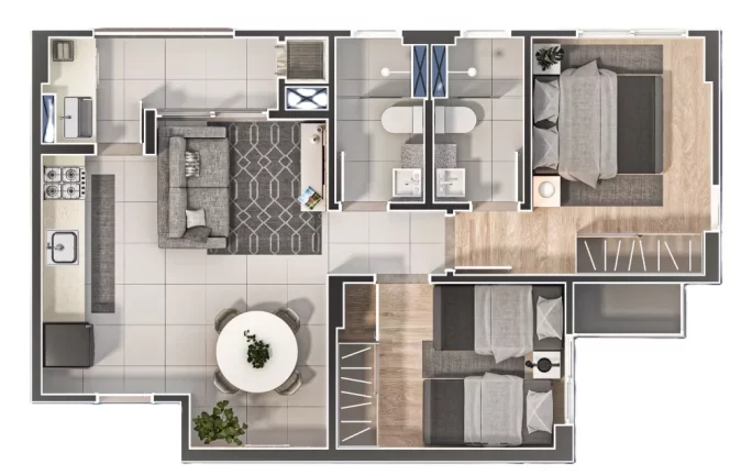 Imagem MS Joy Up House - Fase 2 - Apartamento à venda no bairro Cordeiros - Itajaí/SC