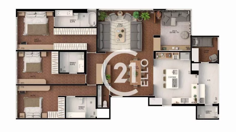 Imagem Apartamento reformado, 3 suítes - Jardim América