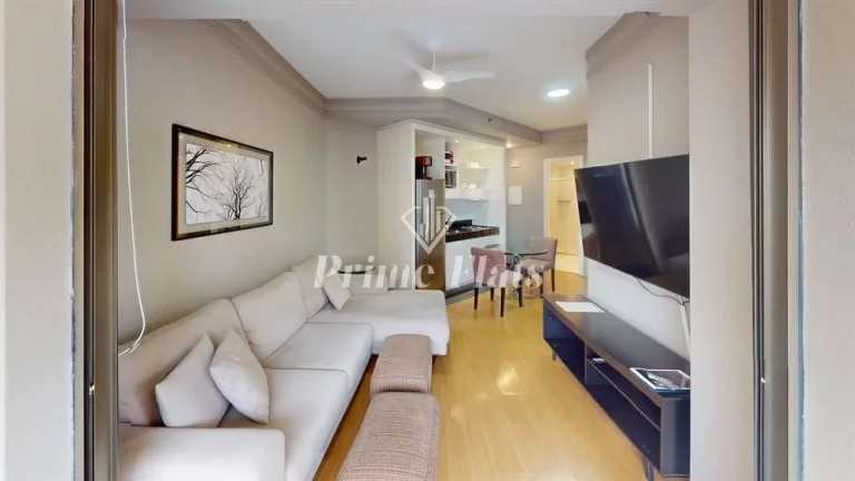 Imagem Flat disponível para venda no Gran Estanconfor Itaim, com 52m², 1 dormitório e 1 vaga de garagem