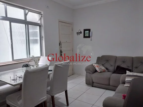 Imagem Apartamento com 2 dormitorios,1 banheiro, salão de festas, área de serviço e vaga no Embaré em Santos por R$ 310.000,00