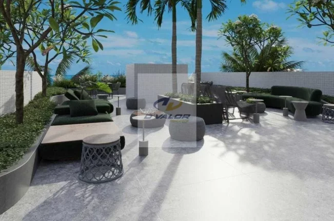 Imagem Vendo apartamento em prédio pé na areia, com 100m2 , varanda gourmet, 3 quartos s/ 1 suíte, 2 vagas