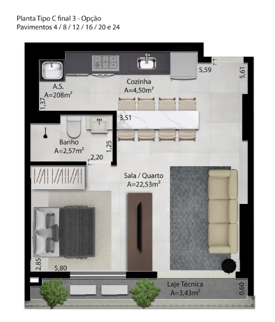 Imagem Apartamento à venda no bairro Setor Leste Universitário - Goiânia/GO