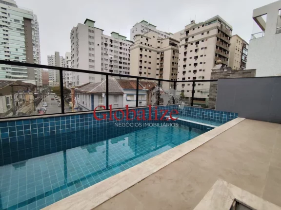Foto do imóvel Casa sobreposta alta à venda com 280m², 3 suites, quadra da praia por R$1.940.000,00 no Embaré em Santos