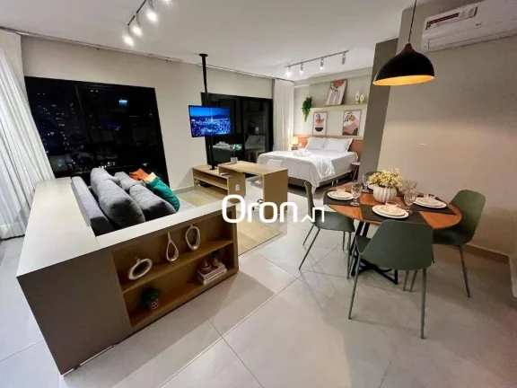 Imagem Flat mobiliado com 1 dormitório à venda, 46 m² por R$ 570.000 - Setor Bueno - Goiânia/GO