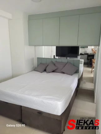 Imagem Apartamento para locação no coração de São Paulo - Tatuapé! 1 quarto, 1 sala, 1 banheiro, 1 vaga de garagem. 46m² de puro conforto!