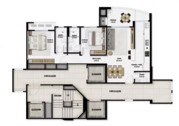 Imagem Le Havre - Residencial - Apartamento à venda no bairro Fazenda - Itajaí/SC