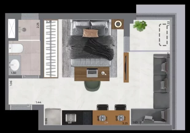 Imagem NIK SUNSET PAULISTA - PLANIK - Studios de 31m², excelente localização, 3 min da Estação Consolação!