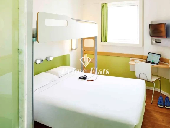 Imagem Flat disponível para venda no Hotel íbis budget Paulista, com 12m², 1 dormitório e 1 vaga