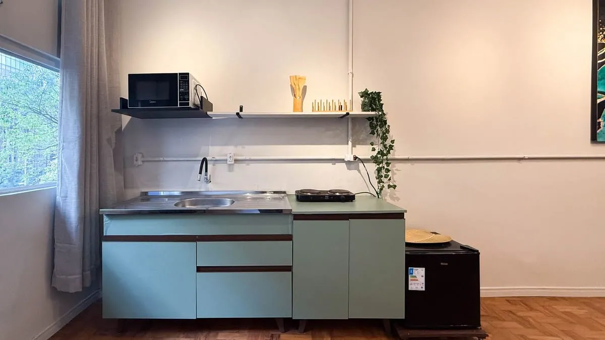 Imagem Apartamento com 1 Quarto para alugar, 39m² - Centro