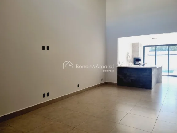 Imagem Casa térrea com 3 suítes, piscina e escritório no Condomínio Reserva Real, Parque Brasil 500, Paulínia