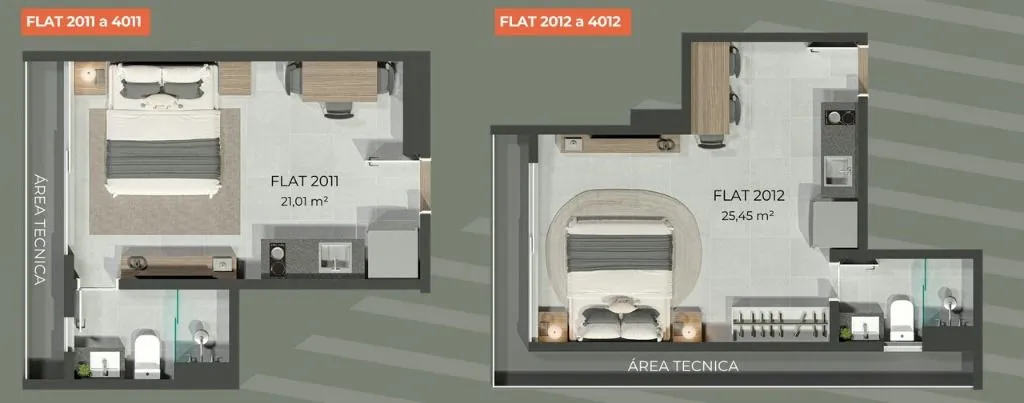Imagem Flat com 1 dormitório à venda, 24 m² por R$ 209.990 - Jardim São Paulo - João Pessoa/PB