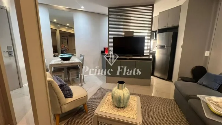 Imagem Flat disponível para locação no Hotel Hampton Park, com 33m², 1 dormitório e 1 vaga de garagem