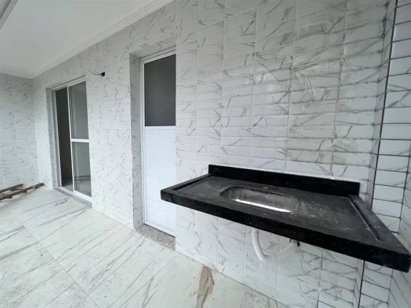 Imagem Casa de Condomínio com 3 dorms, Caiçara, Praia Grande - R$ 460 mil, Cod: 2354