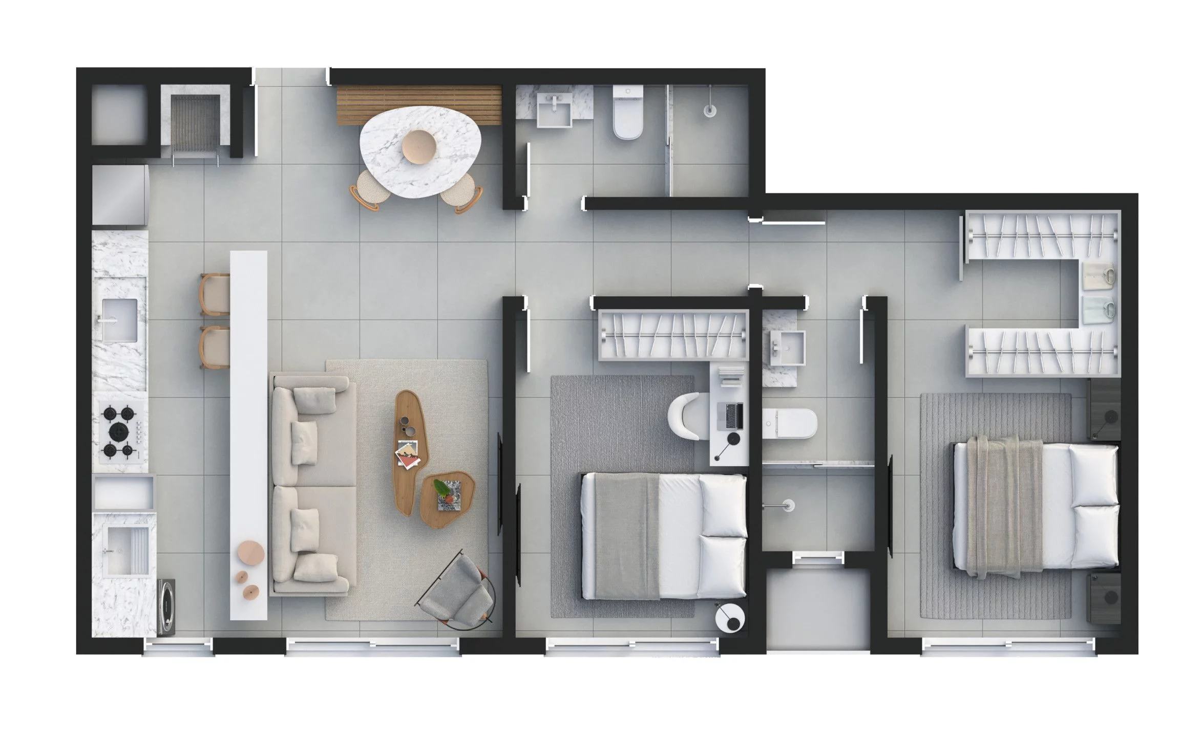 Imagem Apartamento 3 quartos para venda no bairro Centro em Torres