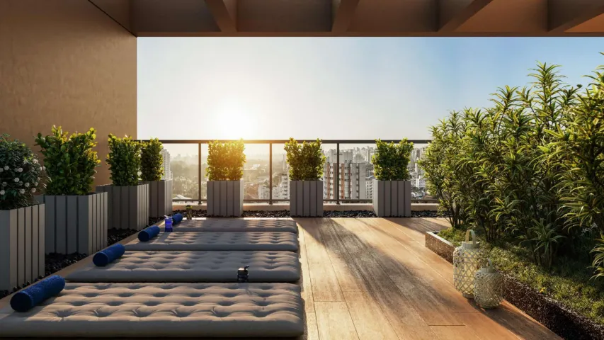 Imagem DNA de design, sofisticação e arquitetura contemporânea que interage e se insere à textura do ba...
