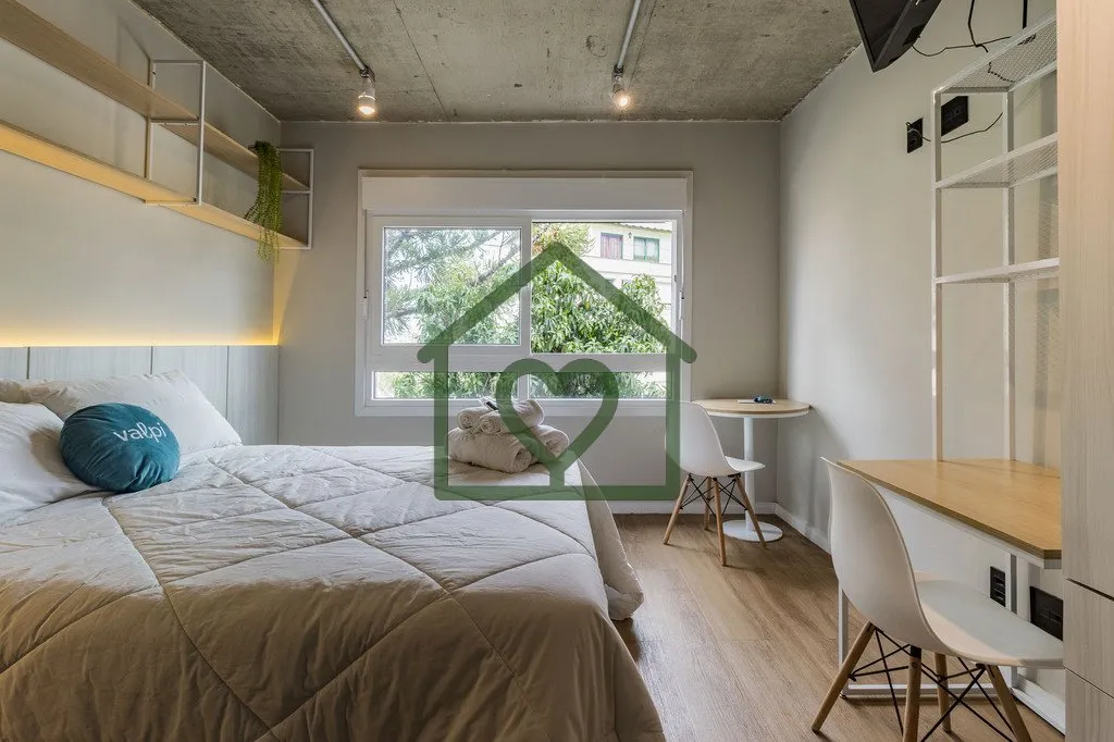 Studio 100% mobiliado. Localização com máxima demanda em Porto Alegre. Novos. Rodando por aplicat...