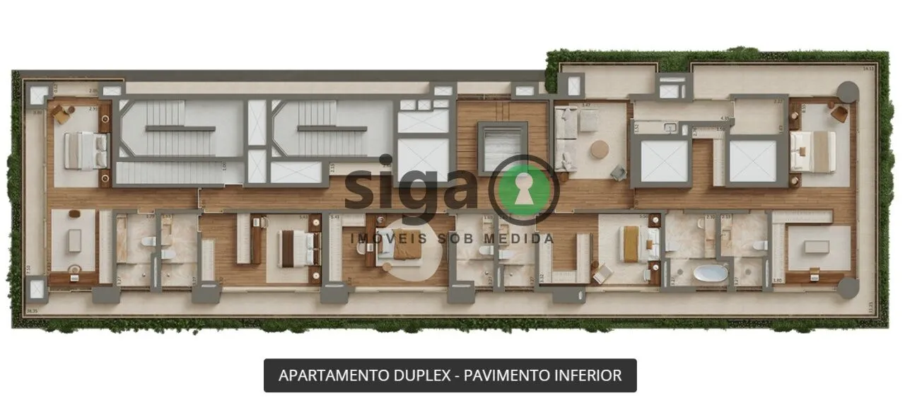 Imagem Cobertura Duplex para venda no Itaim Bibi 05 suítes, São Paulo - SP