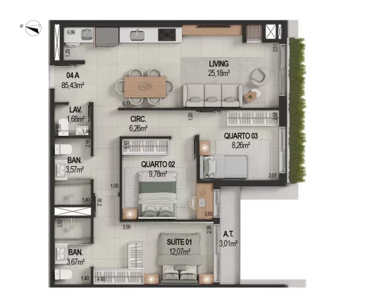 Imagem IT's - Fase 1 - Apartamento à venda no bairro Várzea - Itapema/SC