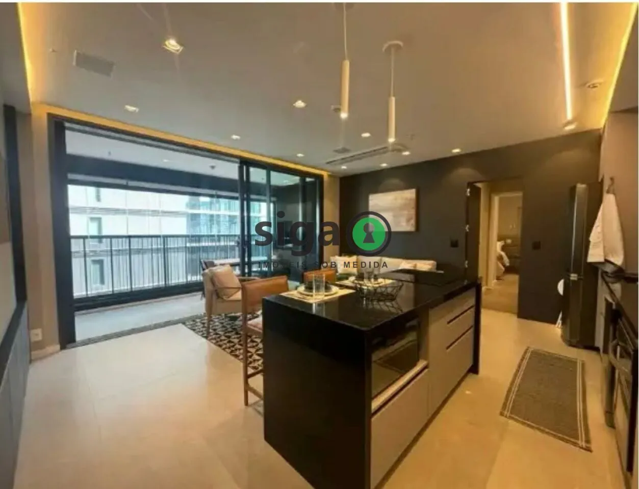 Imagem Apto para LOCAÇÂO ,MOBILIADO, com 77m²,1 suite, 2 vagas, no Brooklin