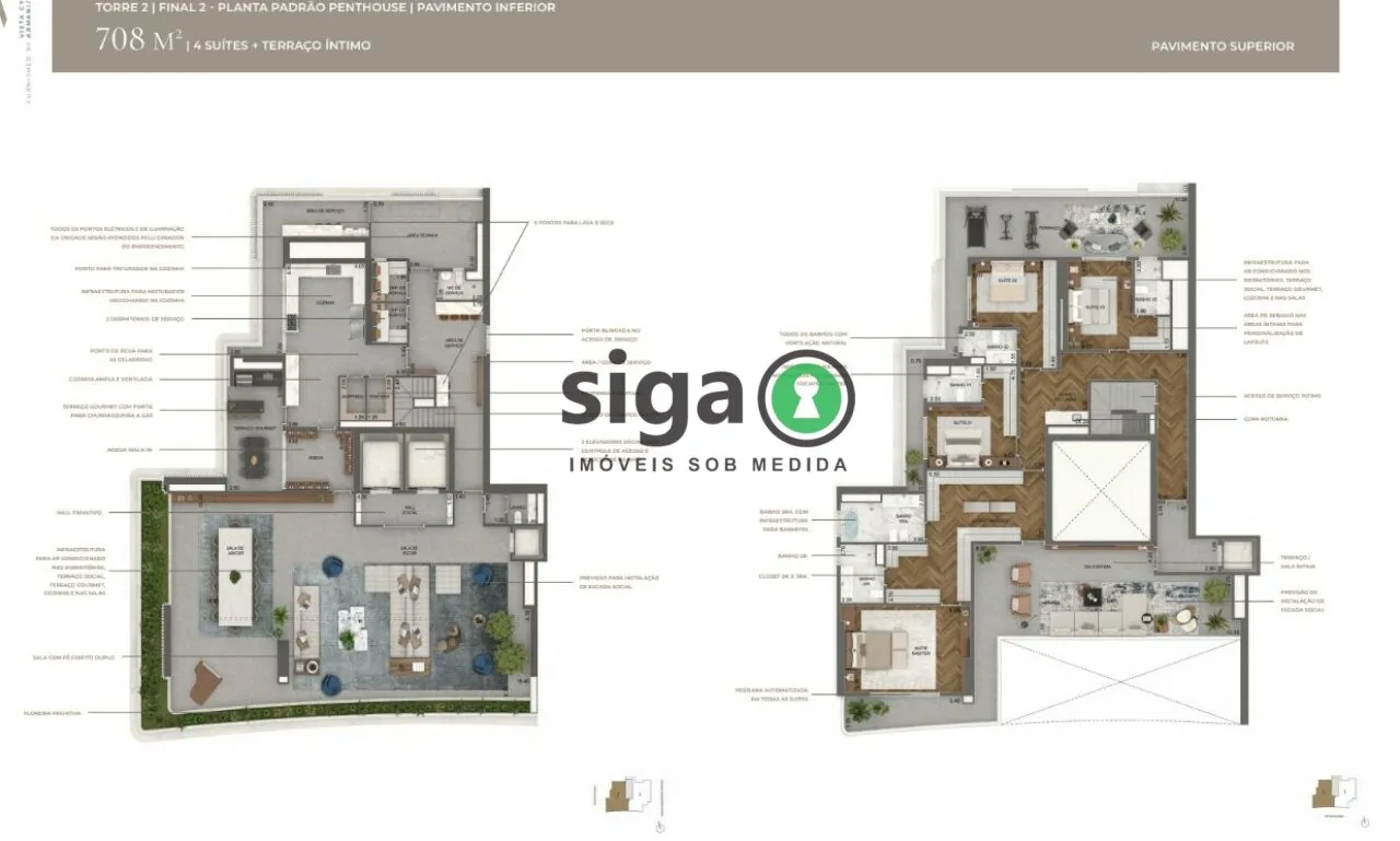 Imagem Apartamento Duplex para venda no Jardim Guedala 4 suítes, São Paulo - SP