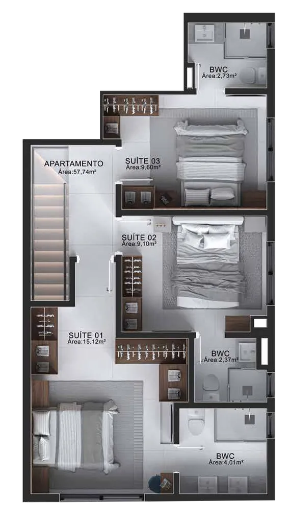 Imagem APARTAMENTO RESIDENCIAL em Balneário Camboriú - SC, Centro