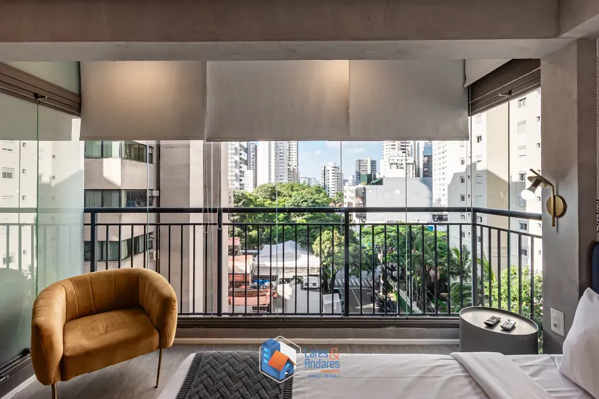 Imagem Studio para venda em Indianópolis com 1 quarto, 25m²