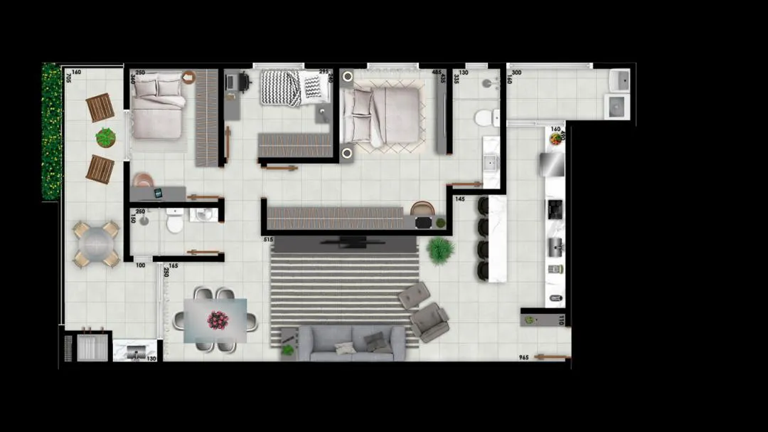 Imagem Apartamento à venda no Edifício Rubi, Centro de Cascavel - Lançamento com piscina e portaria 24h