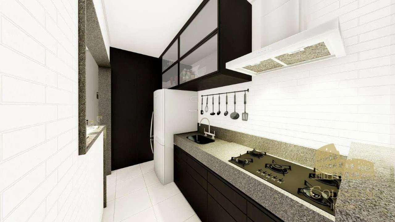 Imagem Apartamento com 1 dormitório à venda, 46 m² por R$ 240.000,00 - Vilamar - Praia Grande/SP