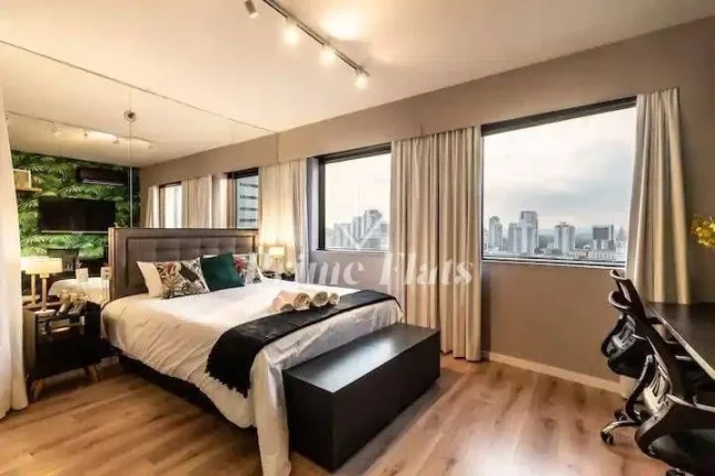 Foto do imóvel Flat disponível para venda no Quality Faria Lima, com 28m², 1 dormitório e 1 vaga de garagem em Rua Diogo Moreira