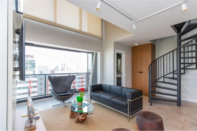 Imagem Apartamento Mobiliado à Venda Em Pinheiros - Duplex Com 1 Suíte e 1 Vaga