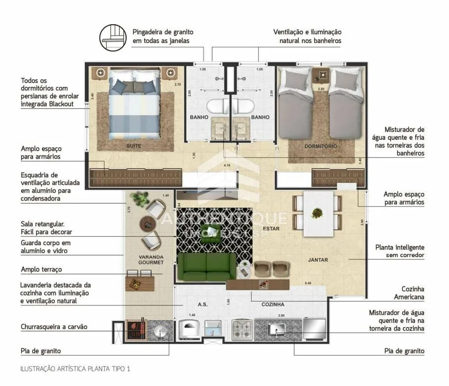 Imagem Ellegance Centro Sao Bernardo do Campo - Apartamento à venda no bairro Centro - São Bernardo do Campo/SP